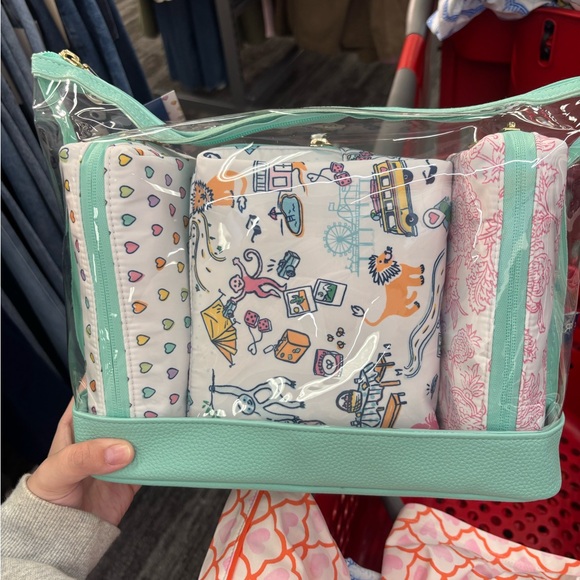 Roller rabbit x target Clear Mint Travel Toiletry Bag - Picture 2 of 2